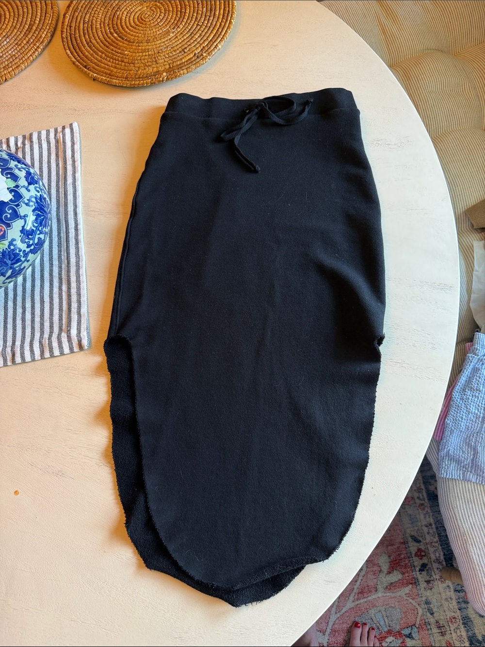 Frank&Eileen Donegal Skirt in Black, size Small